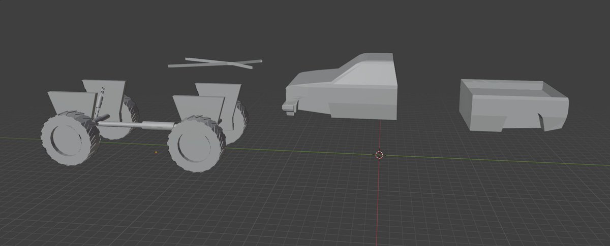 fazendo aquele projeto pro curso tecnico, modelei o carro agora partindo ele para imprimir da impresora 3D pra dai fazer um carro de controle remoto 🥲