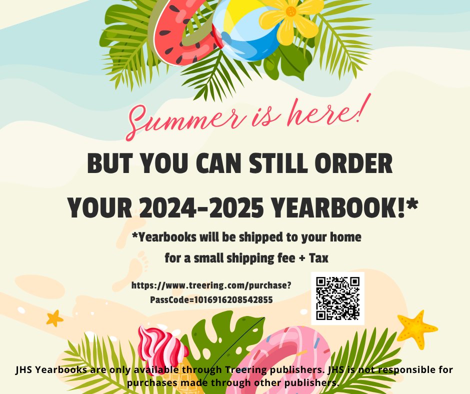 JHS yearbooks are still on sale.
