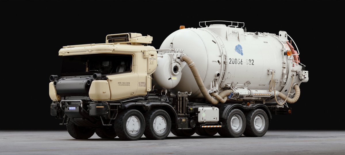 noaxdesign's tweet image. Saw a lot of sewagé suction trucks while travelling in Japan. So I had to make one as well!
