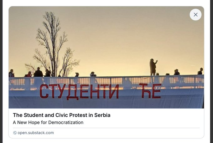 Ljiljannovic's tweet photo. Ovi takozvani „studentski protesti“ više liče na političku predstavu nego na iskrenu borbu. Ako želite promene – gradite, a ne blokirajte. Napredak ne dolazi vikom na ulici.
#Serbia #StudentProtests #NoToChaos #TimeForSolutions https://t.co/EWNrWb2gy4
