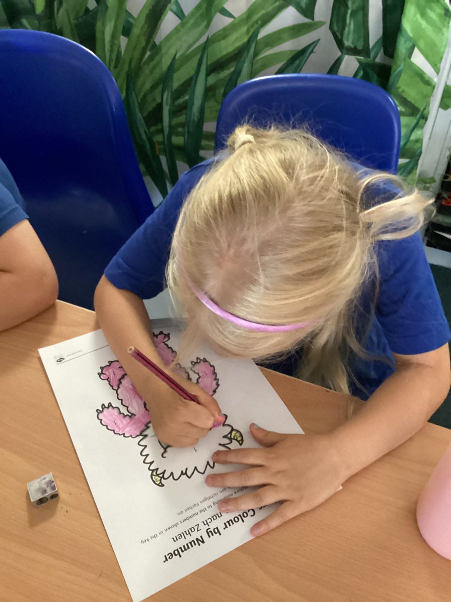 Year 1/2 have loved learning German this morning. 
They learnt how to say food, drinks, pets and colours in German. Danke Mrs Broadbent 🇩🇪.