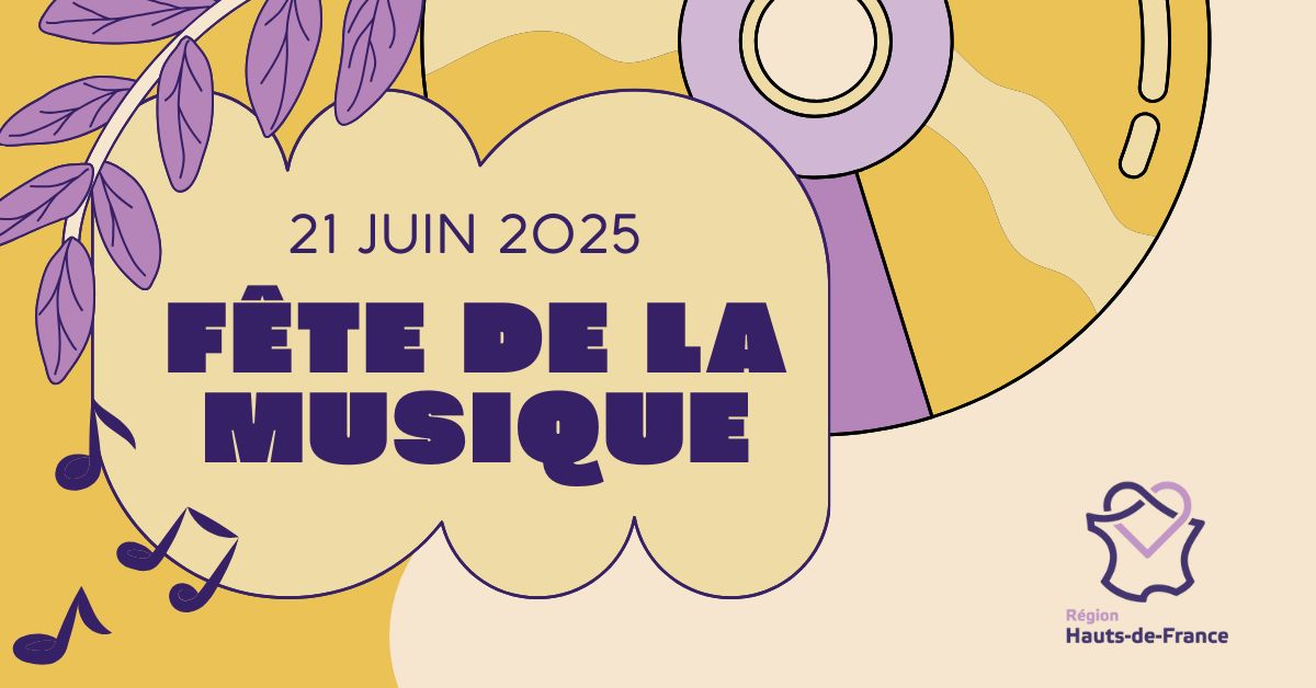 🎶 Ce samedi 21 juin, la #FêteDeLaMusique va faire vibrer les #hautsdefrance !

🌞🎸 Concerts gratuits, scènes ouvertes, DJ sets et découvertes musicales aux quatre coins de la région.

🥁 Carte interactive &amp; programme complet ici 👉 ow.ly/27iO50Wbqty
