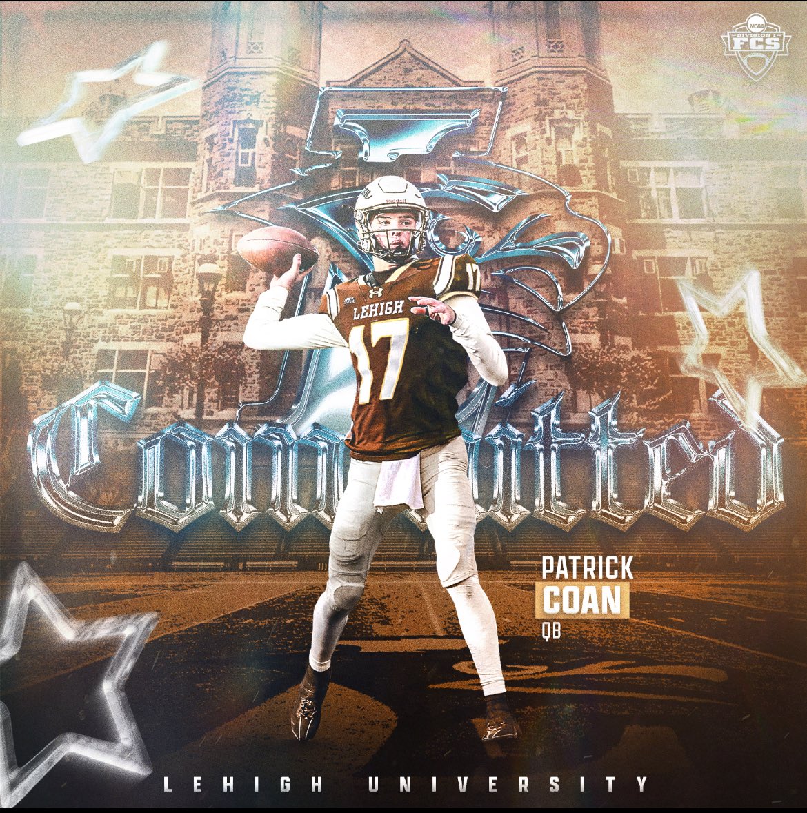 Committed!! 🟤⚪️ #TheNest
 <a href="/LehighFootball/">Lehigh Football</a> 
<a href="/coach_cahill/">Kevin Cahill</a> 
<a href="/CoachDanHunt/">Dan Hunt</a> 
<a href="/rhoss14/">Rob Hoss</a> 
<a href="/SimmsComplete/">Simms Complete</a> 
<a href="/M2_QBacademy/">M2 QB Academy</a> 
<a href="/SayvilleFlashes/">Sayville Athletics</a> 
<a href="/coachsands2/">CoachSands</a> 
<a href="/UDplusthree/">Daniel Coan</a>