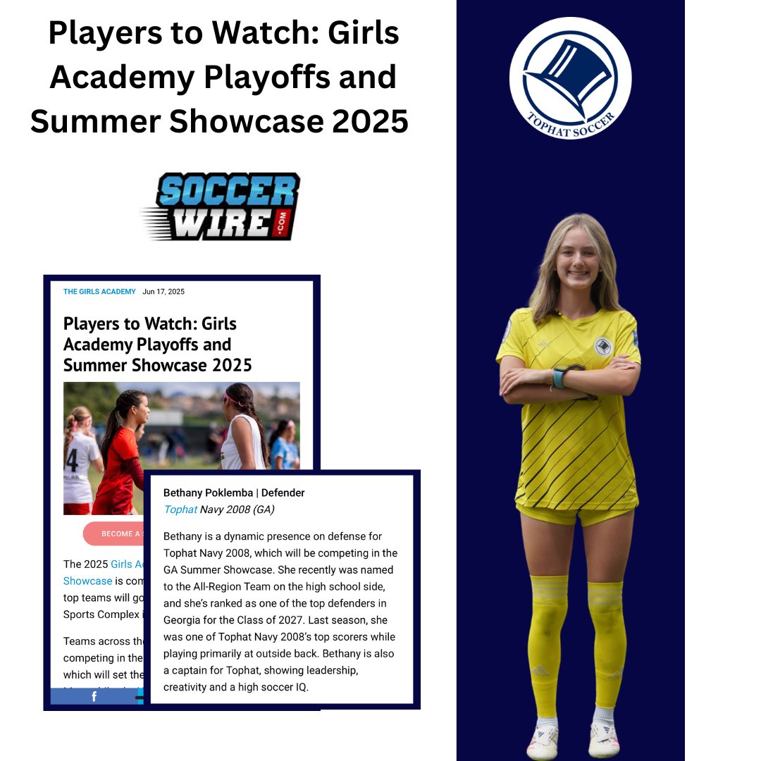 Thanks for including me <a href="/TheSoccerWire/">SoccerWire</a>! Cali tomorrow and game 1 on Friday! <a href="/tophatGAnavy08/">TopHat Navy 07/08 • Girls Academy</a> is ready!

<a href="/ImYouthSoccer/">ECNL/GA/Recruiting/College Soccer</a> 
<a href="/ImCollegeSoccer/">College Soccer Truth ™</a> 
<a href="/GAcademyLeague/">Girls Academy</a> 
<a href="/PrepSoccer/">Prep Soccer ⚽️</a> 
<a href="/JREskilson/">J.R. Eskilson</a> 
<a href="/CoachCannella17/">Rhys Cannella</a>