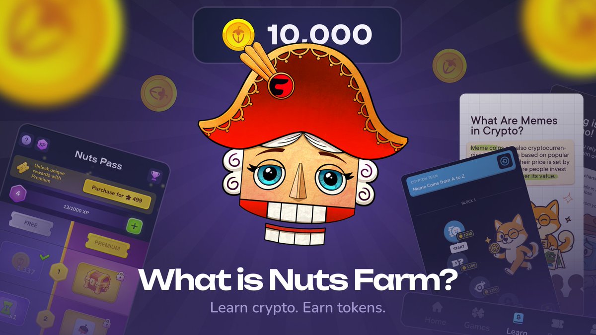 Open Academy | Phase 1: Nuts Farm Game 🪂 (@openacademyai) on Twitter photo 👾 Nuts Farm → Open Academy
Learn crypto. Earn tokens. All inside Telegram — bit.ly/3ZvFj3M
📚 Fun-utility lessons in Duolingo style.
🧩 All progress → your future Airdrop.
🚀 In collaboration with <a href="/TrustWallet/">Trust Wallet</a> & <a href="/impossiblefi/">Impossible Finance</a>
Soon: an AI-powered platform to create 👾 Nuts Farm → Open Academy
Learn crypto. Earn tokens. All inside Telegram — bit.ly/3ZvFj3M
📚 Fun-utility lessons in Duolingo style.
🧩 All progress → your future Airdrop.
🚀 In collaboration with <a href="/TrustWallet/">Trust Wallet</a> & <a href="/impossiblefi/">Impossible Finance</a>
Soon: an AI-powered platform to create