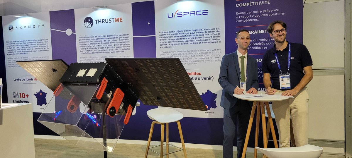 🚀 <a href="/USpace_/">U-Space</a>  x <a href="/Latitude_eu/">Latitude</a> 

We’ve signed an MoU with Latitude, developers of the Zéphyr micro-launcher!

A new step in building a strong NewSpace ecosystem, uniting smallsats &amp; launch.

Let’s take off together!
#USpace #Latitude #MoU #NewSpace