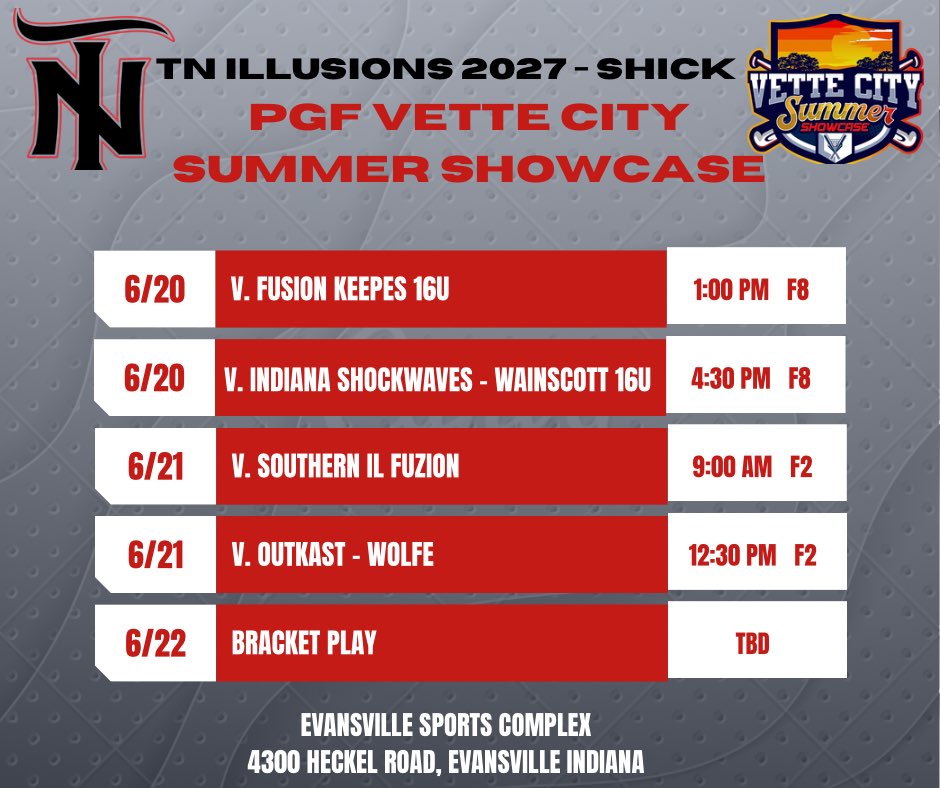 Excited for our next opportunity to get on the field and get better! Let’s go Illusions!
