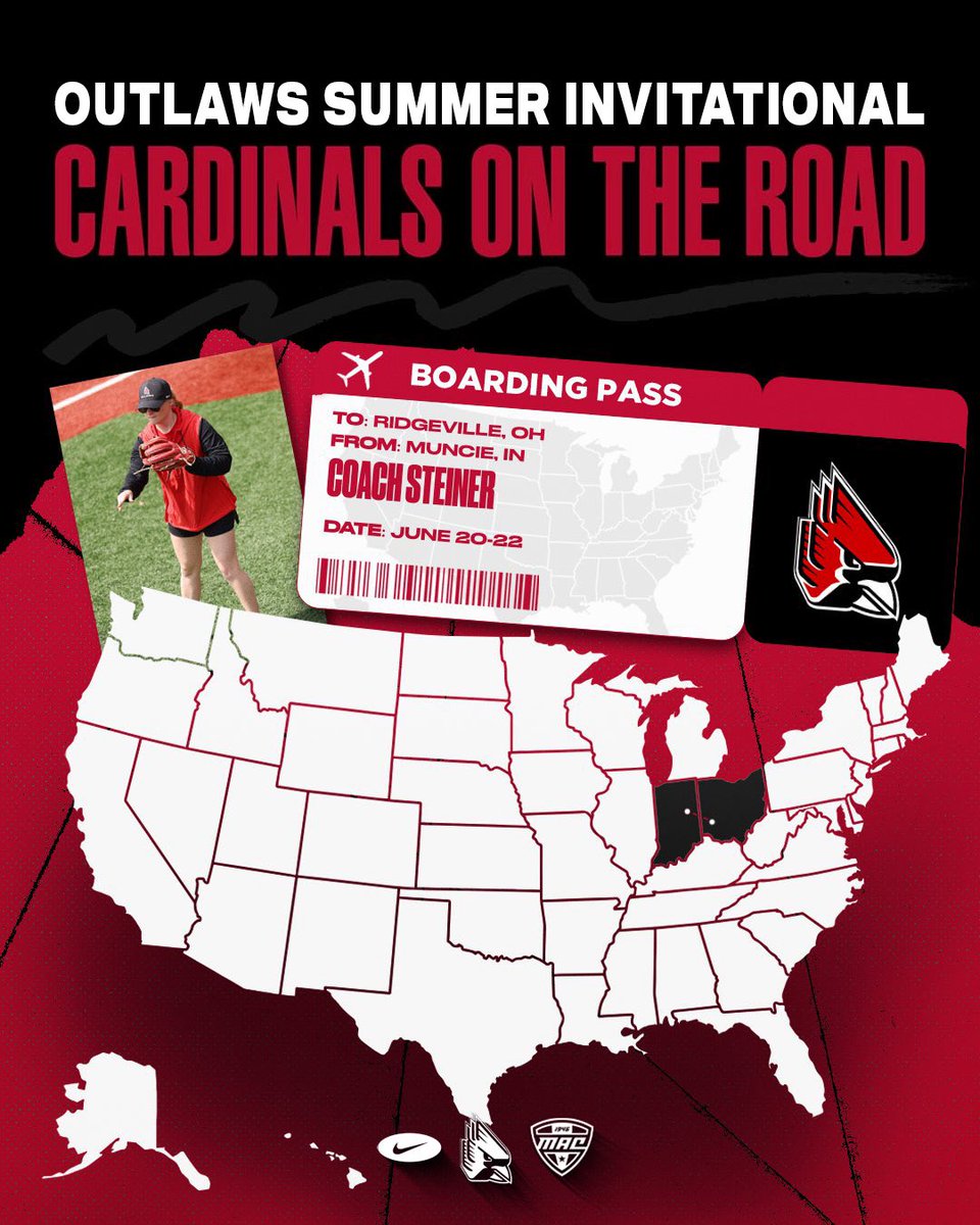 BallStateSB's tweet image. Where are our future cards at?! Excited to watch some great softball this weekend!👌🏽
🥎Scenic City/Top 25: Chattanooga, TN/Dalton, GA
🥎 Outlaws Invitational: Ridgeville, OH
#ChirpChirp x #WeFly