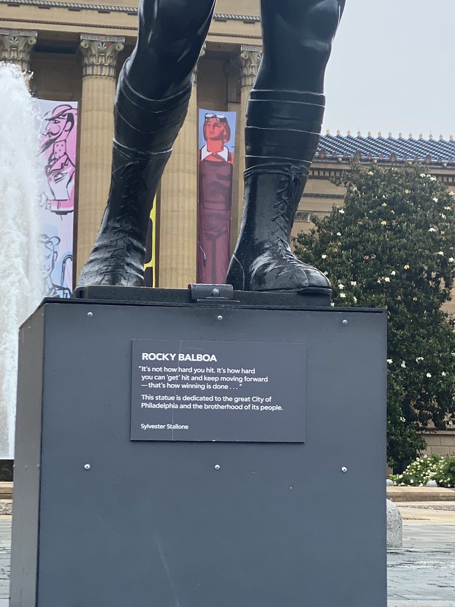 From my morning run to the Philadelphia Museum of Art and the “famed” Rocky statue