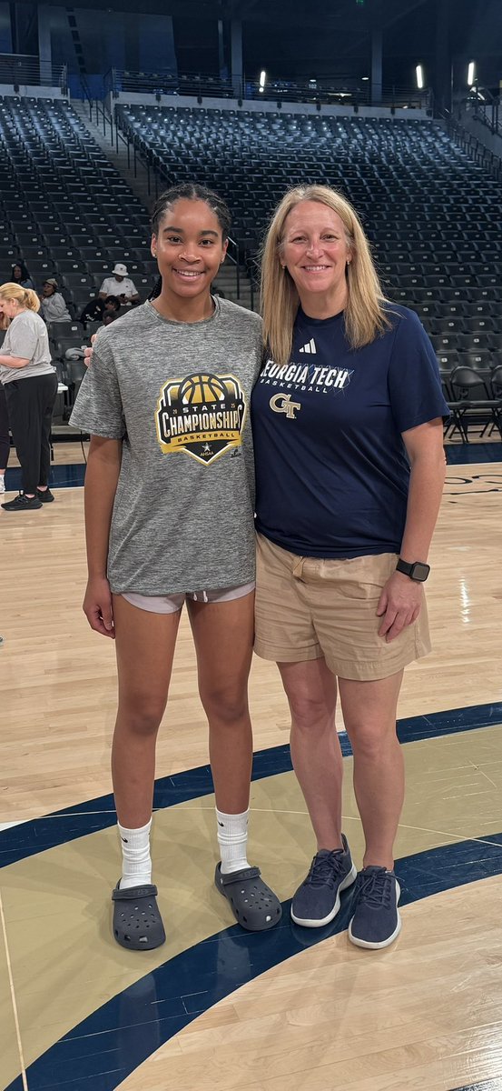Yesterday at Georgia Tech was amazing! Can’t wait to go back next week! <a href="/GTWBB/">Georgia Tech Women's Basketball</a> <a href="/CoachKarenBlair/">Karen Blair</a> <a href="/CoachMoWill15/">Morgan Williams</a> <a href="/CoachLiberty/">Liberty Del Rosario</a> <a href="/CoachKantor/">Ben Kantor</a>