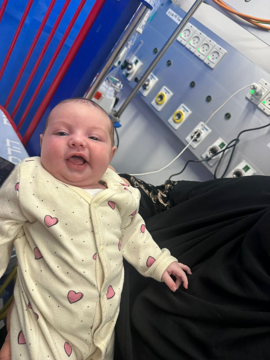 The Tiniest Baby Underground! 24-day-old baby is receiving care at the Underground Emergency Hospital! Thanks to proper care &amp; antibiotics, her condition is improving! 

#HadassahInternational  #GandelRehabilitationCenter  #HopeInAction  #HadassahHeroes