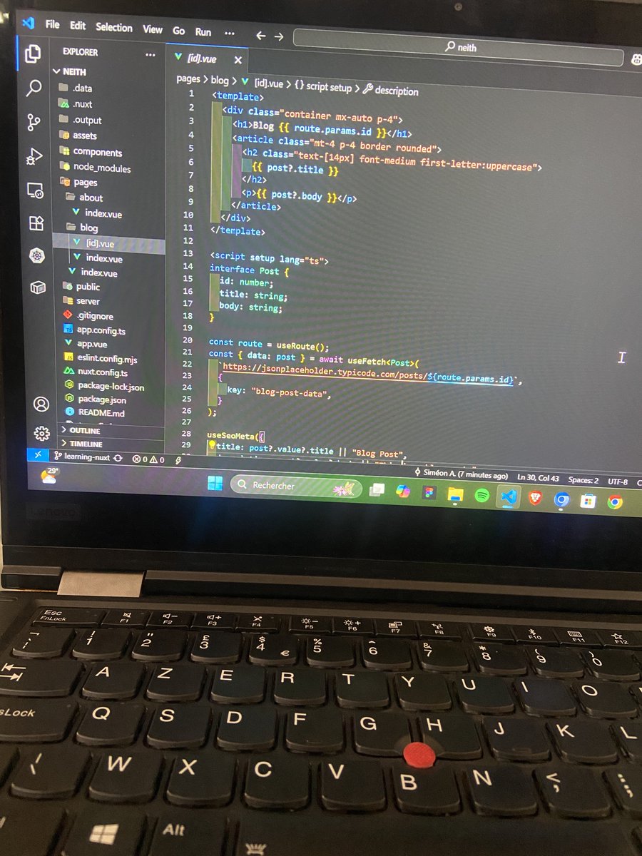 SimeonAzogbonon's tweet image. After two years building with Vue.js, I’m now diving into @nuxt_js. Just 3 hours in… and already hooked. Can’t wait to learn more.
#Nuxt #VueJS #Backend #WebDev #Fullstack #freelance