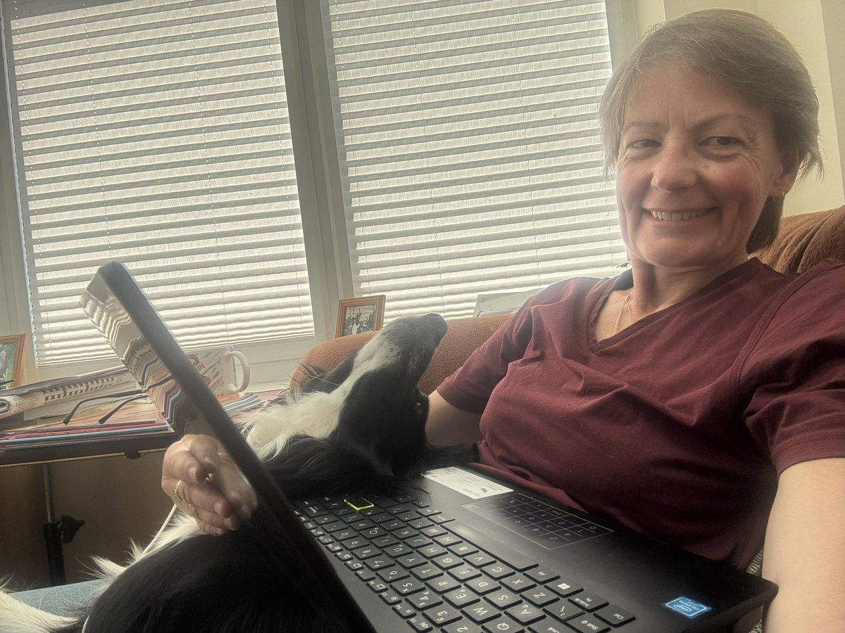 A new way of working from home 😜🤣🐾