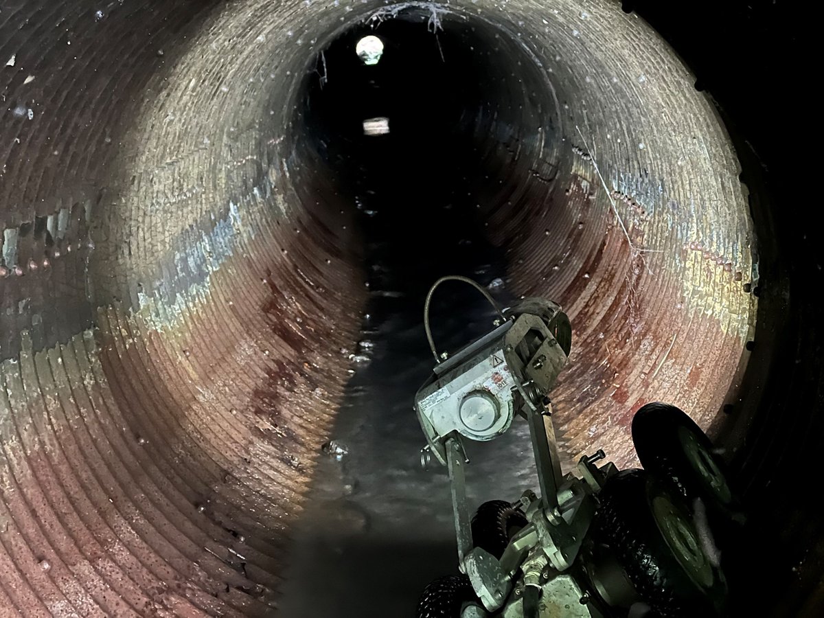 Our contracting partners, Vortex, recently used a robotic rover to inspect a drainage pipe under Norridgewock Ave in Skowhegan. No need for digging and no traffic disruption. These inspections help us spot issues early and plan repairs.