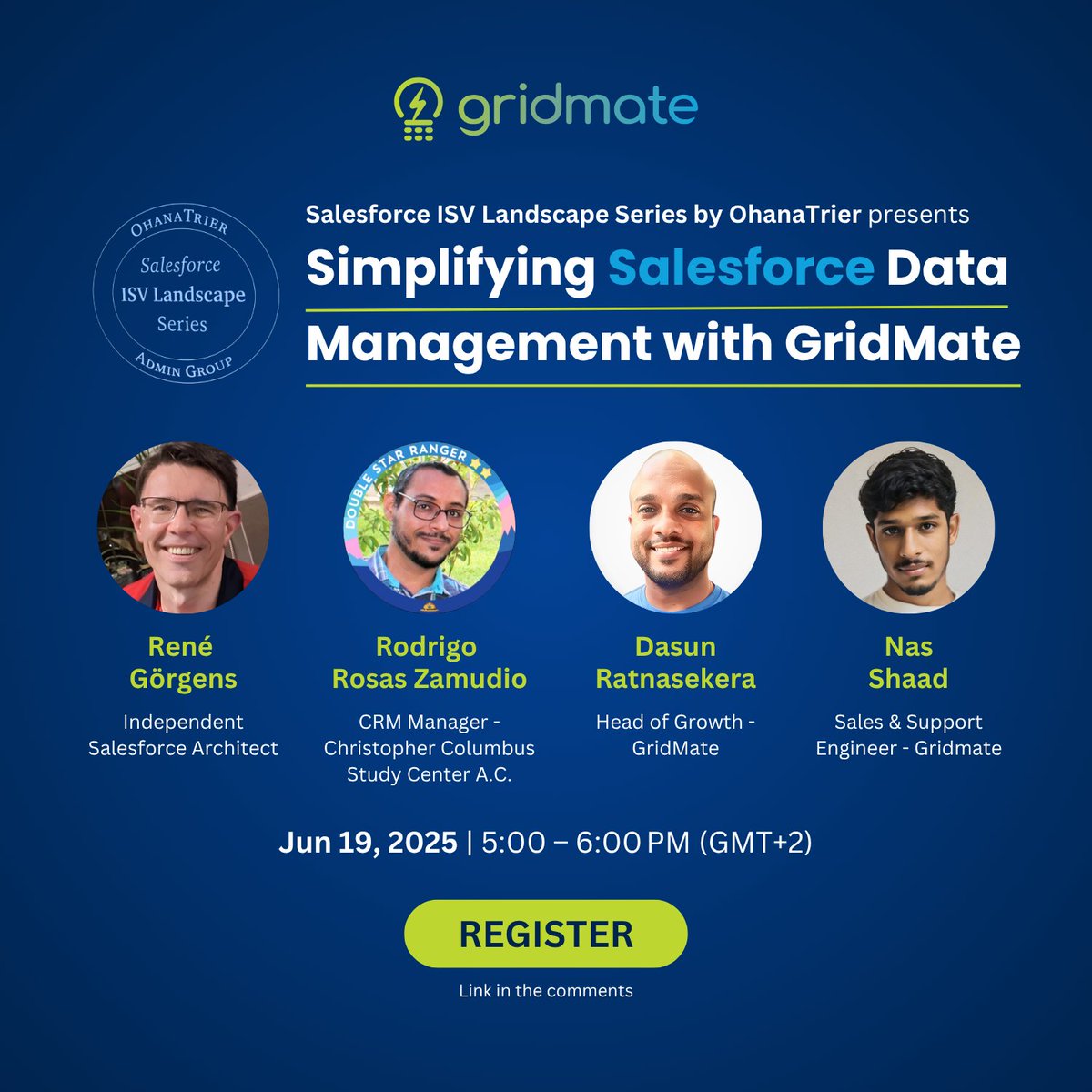 We’re going live!

We’re teaming up with the awesome OhanaTrier and Salesforce User Group, Veracruz, Mexico for a deep dive into one of our favorite topics: making Salesforce easier, faster, and way more powerful for end-users.

Join René Görgens, Rodrigo Rosas Zamudio, and our