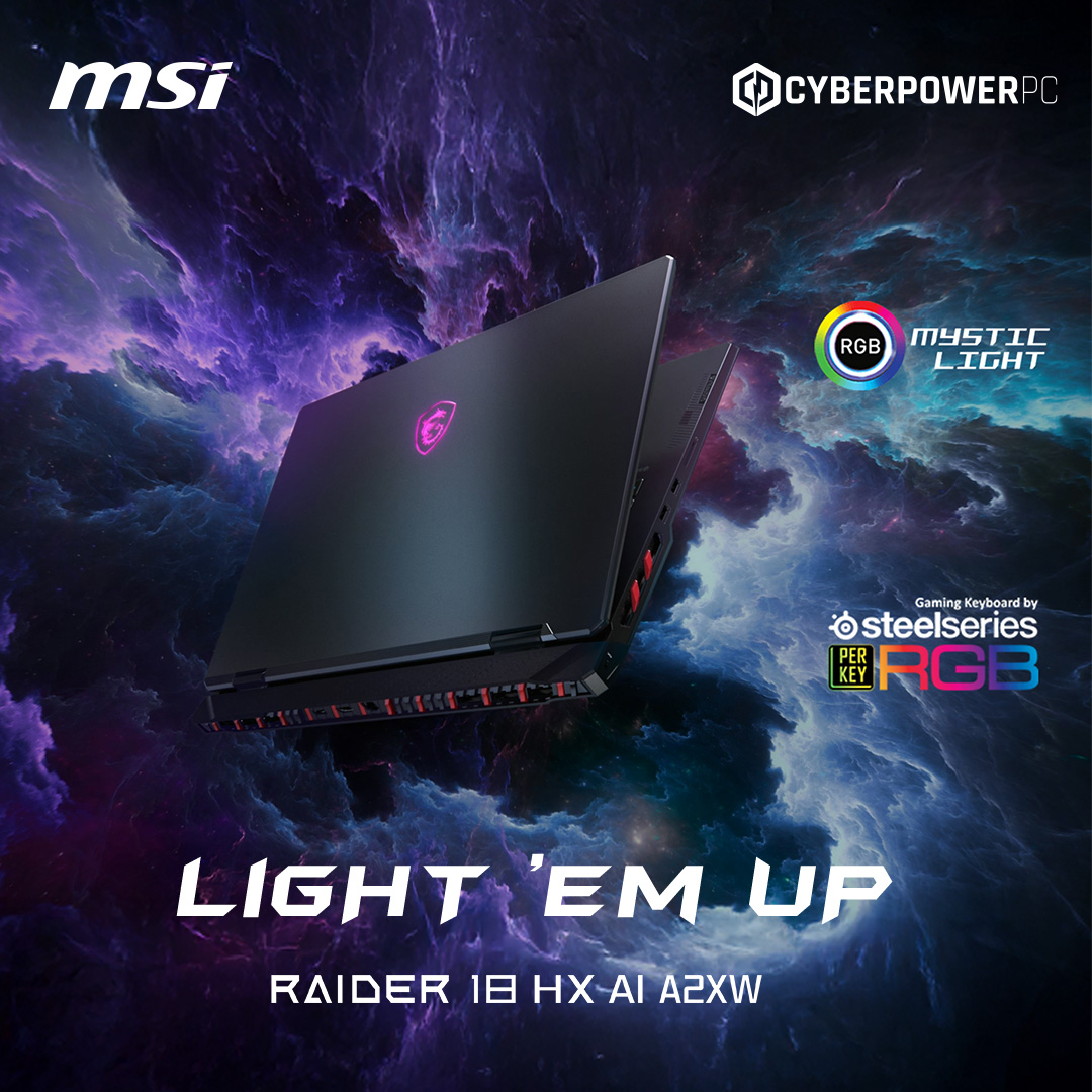 CyberPowerPC UK (@cyberpowerpc_uk) on Twitter photo Unleash Next-Gen Performance with the <a href="/msigaming/">MSI Gaming</a> 50 Series Laptops.
Designed for gamers and creators, the new MSI Gaming 50 Series laptops deliver next-level performance, stunning visuals, and exceptional reliability, no matter how demanding the task.
Experience true power! Unleash Next-Gen Performance with the <a href="/msigaming/">MSI Gaming</a> 50 Series Laptops.
Designed for gamers and creators, the new MSI Gaming 50 Series laptops deliver next-level performance, stunning visuals, and exceptional reliability, no matter how demanding the task.
Experience true power!