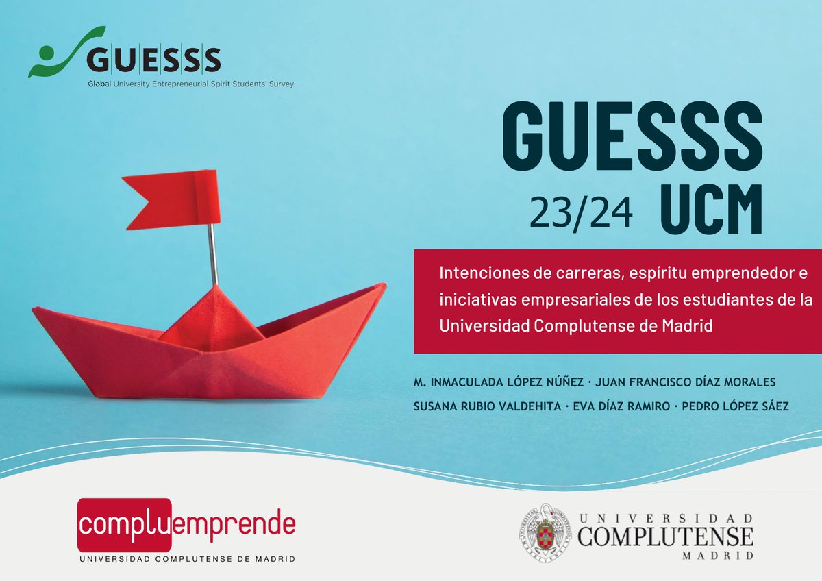 Compluemprende (@compluemprende) on Twitter photo 👩💼 Mª Concepción García Gómez, vicerrectora de Empleabilidad, Formación Permanente y Emprendimiento presentó los resultados del Informe GUESSS de la <a href="/unicomplutense/">Complutense</a>.
🔎Si quieres saber más sobre el Informe GUESSS: lc.cx/3gPXBp 👩💼 Mª Concepción García Gómez, vicerrectora de Empleabilidad, Formación Permanente y Emprendimiento presentó los resultados del Informe GUESSS de la <a href="/unicomplutense/">Complutense</a>.
🔎Si quieres saber más sobre el Informe GUESSS: lc.cx/3gPXBp