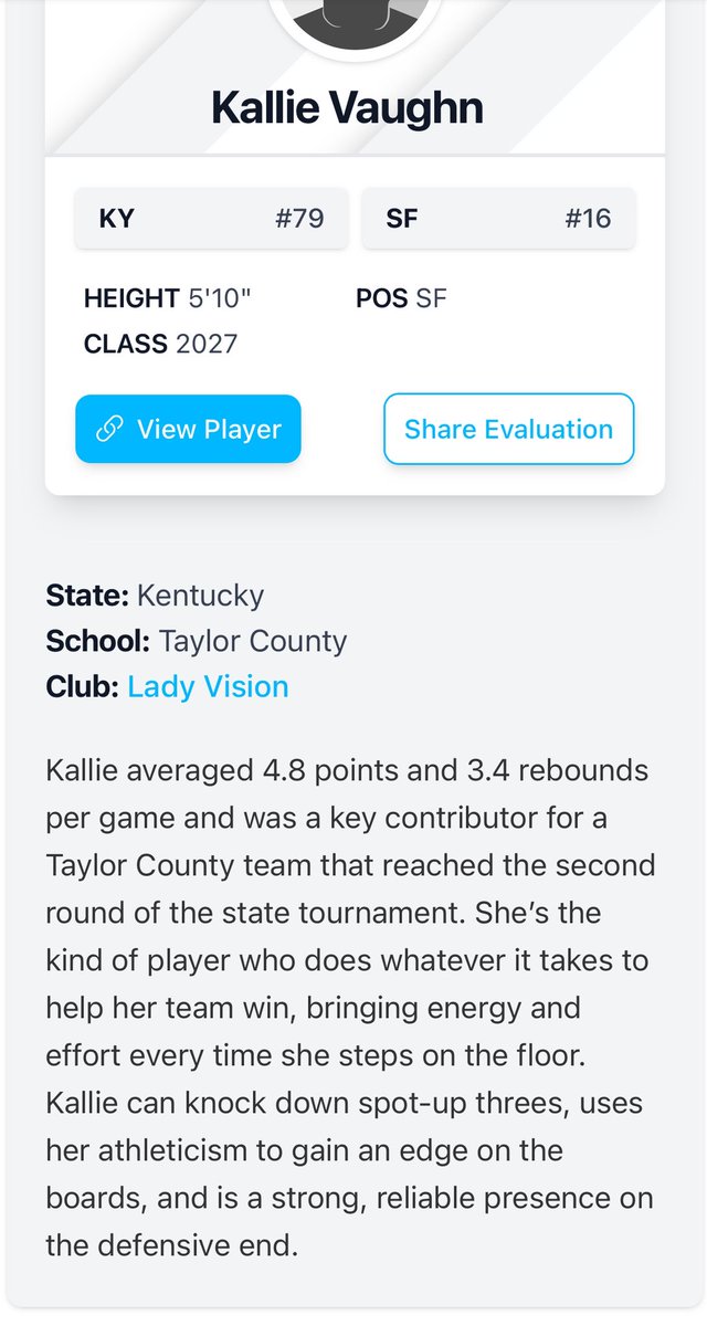 Matthew Turner (@maturner502) on Twitter photo Great write up on our girl <a href="/KallieV_03/">Kallie Vaughn</a>! She may be a hidden gem now but she won’t be much longer!!! Great write up on our girl <a href="/KallieV_03/">Kallie Vaughn</a>! She may be a hidden gem now but she won’t be much longer!!!