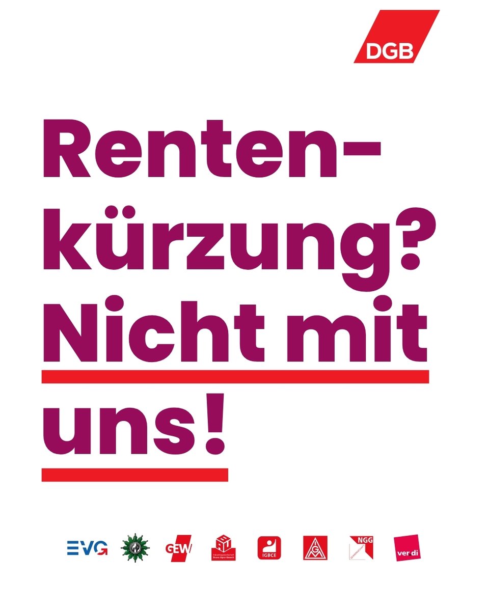 <a href="/DerDanyal/">Danyal Bayaz</a> will: Akademiker*innen bis 69 arbeiten lassen. Wir sagen: ❌ NEIN! 
 👉 Faire Finanzierung. Vermögen, Selbstständige &amp; hohe Einkommen in die Pflicht! #Rente #Gerechtigkeit #bwgerecht