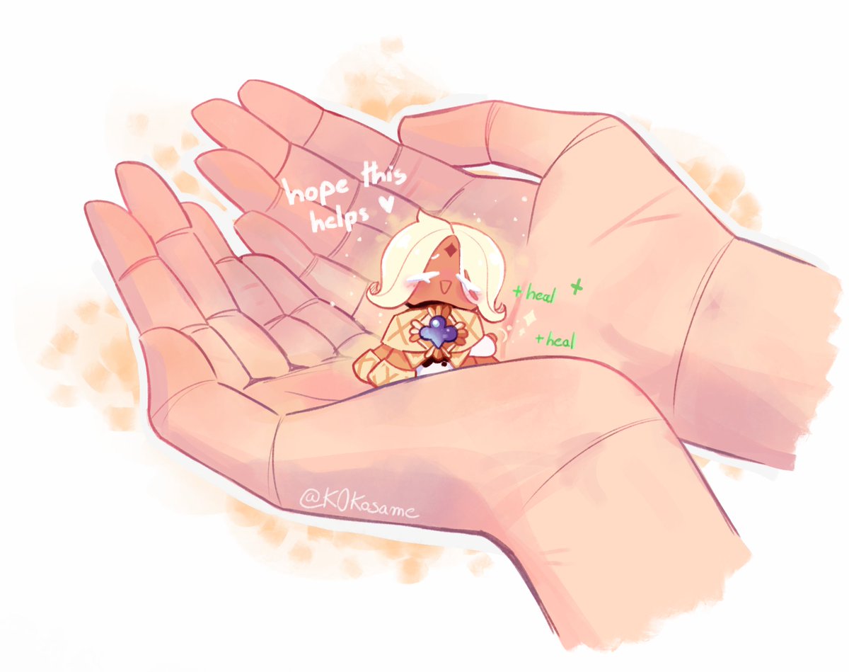 For those who needs it, mini pv, to hold gently in ones hands ^^ 

#crkfanart #purevanillacookie #crk