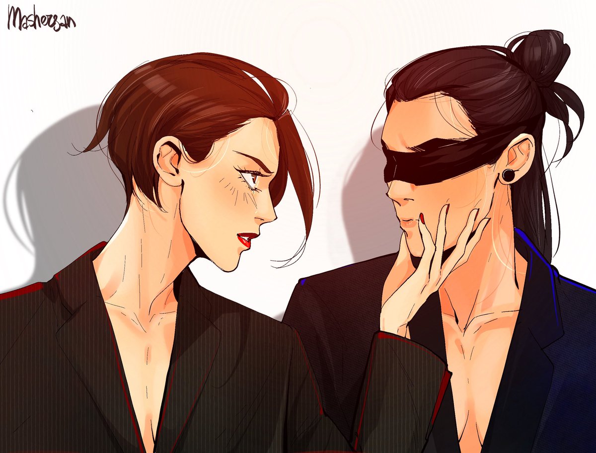 Mashersan_desu's tweet image. My beautiful bit€h 🖤
#blindfold #glmanga #yuri #wlw #mitsuaya