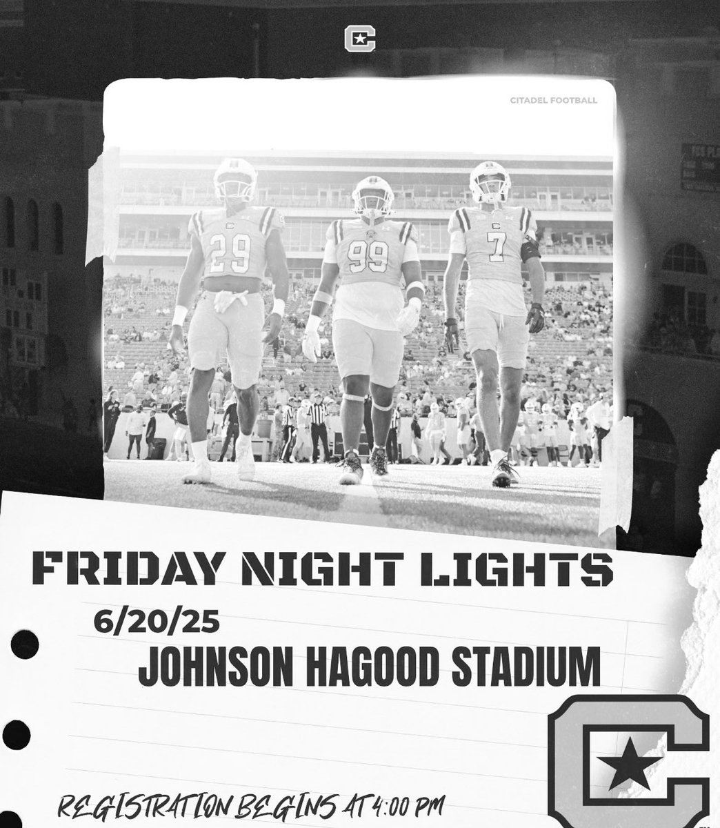 TweetMasterP (@coachrapinilla) on Twitter photo Come spend the #SummerSolstice in Charleston THIS FRIDAY!!! <a href="/CitadelFootball/">The Citadel Football</a>
mauricedraytonfootball.totalcamps.com/About%20Us Come spend the #SummerSolstice in Charleston THIS FRIDAY!!! <a href="/CitadelFootball/">The Citadel Football</a>
mauricedraytonfootball.totalcamps.com/About%20Us