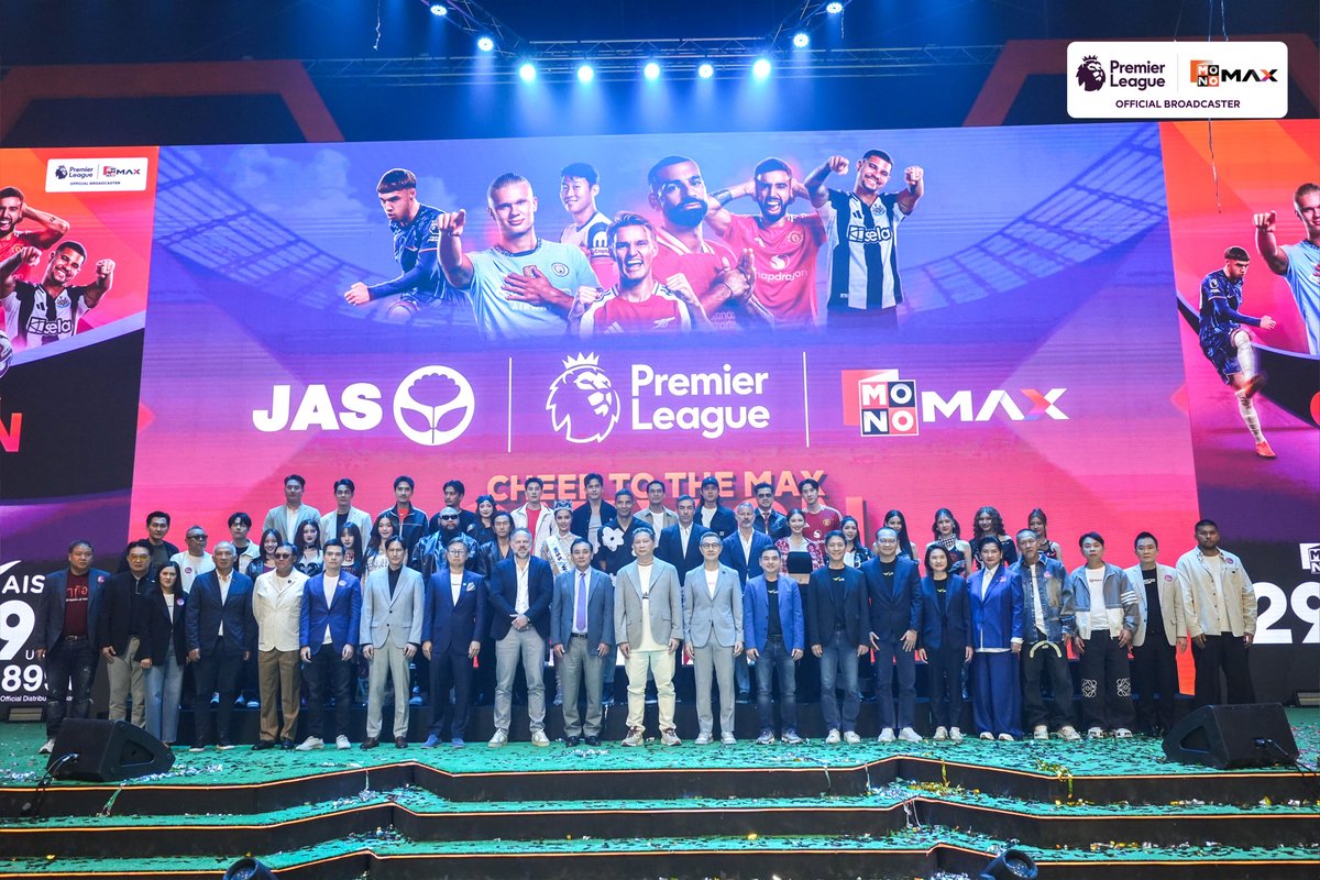 “JAS” คิกออฟความยิ่งใหญ่การถ่ายทอดสด “พรีเมียร์ลีก-เอมิเรตส์ เอฟเอ คัพ” ฤดูกาลใหม่ผ่านงาน “New Season New Home”

สุดทึ่ง!!! เปิดราคาแพ็กเกจ 299 บาทต่อเดือน เชียร์เต็มแมกซ์กับ Monomax ครบทุกแมตซ์เริ่ม 16 สิงหาคมนี้!!!

บริษัท จัสมิน อินเตอร์เนชั่นแนล จำกัด (มหาชน) หรือ JAS