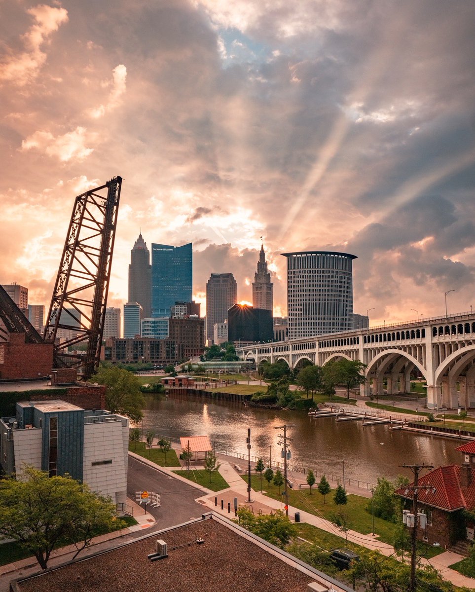 Yesterday’s Heavenly Sunrise in Cleveland, Ohio