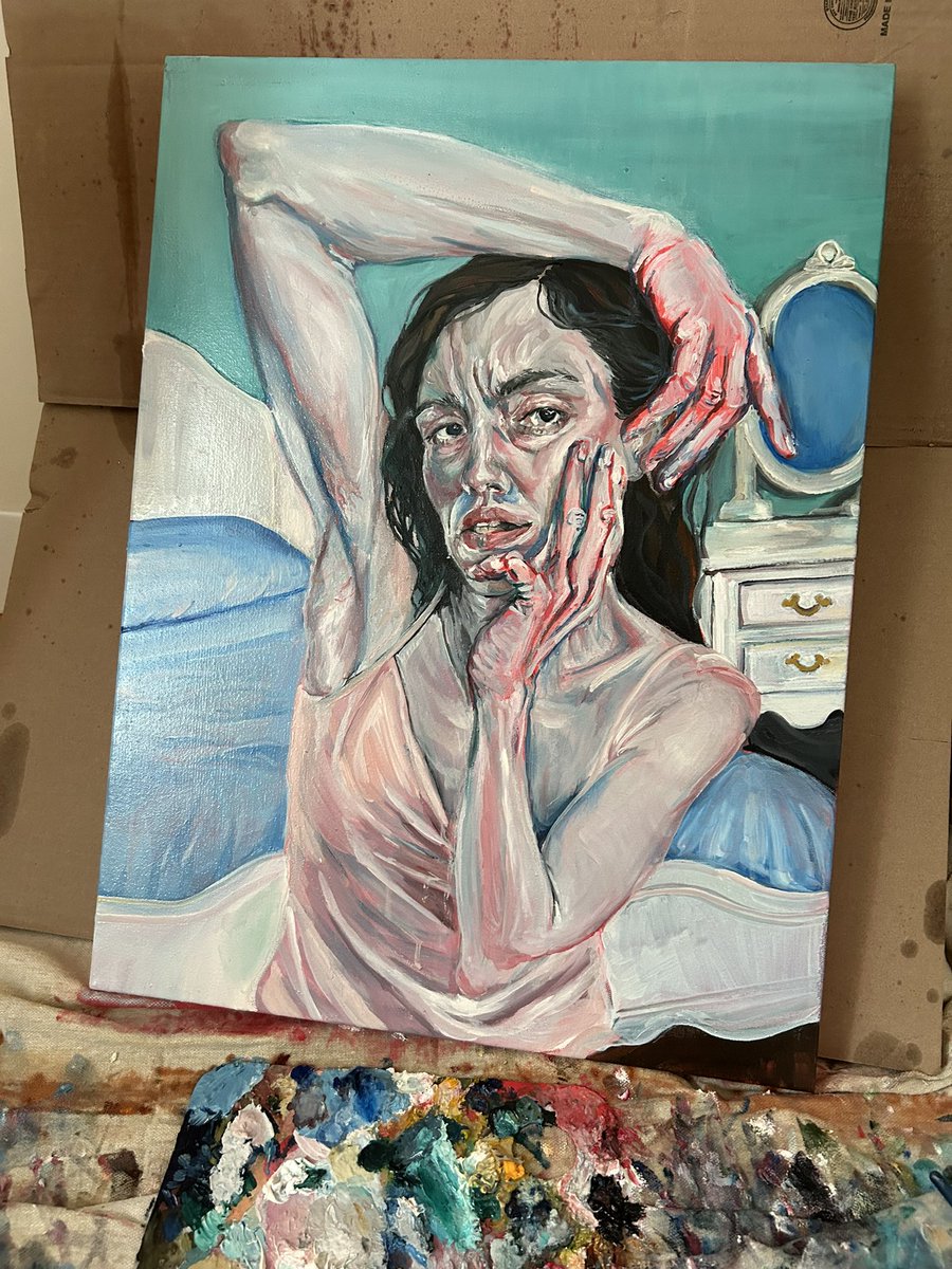 Katherine Buglione (@katbuglione) on Twitter photo <a href="/bryanbrinkman/">Bryan Brinkman</a> dropping 1/1 paintings all summer - this one is getting close to finished <a href="/bryanbrinkman/">Bryan Brinkman</a> dropping 1/1 paintings all summer - this one is getting close to finished