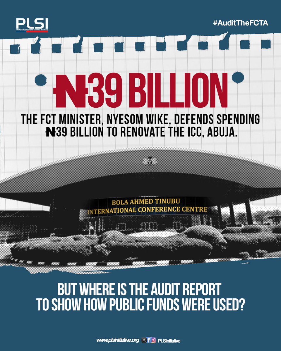 Transparency isn’t optional. It’s the law!

We call on @oaugf to provide Nigerians the <a href="/OfficialFCTA/">Official FCTA</a> audit reports!

#OpenTheBooks #AuditTheFCTA