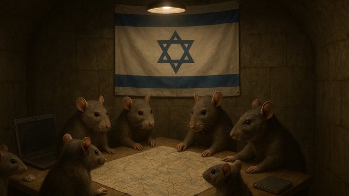 Hamas’a fare gibi saklanıyorlar diyen yahudiler şuan yerin altında titreyerek toplantılarını yapıyorlar.