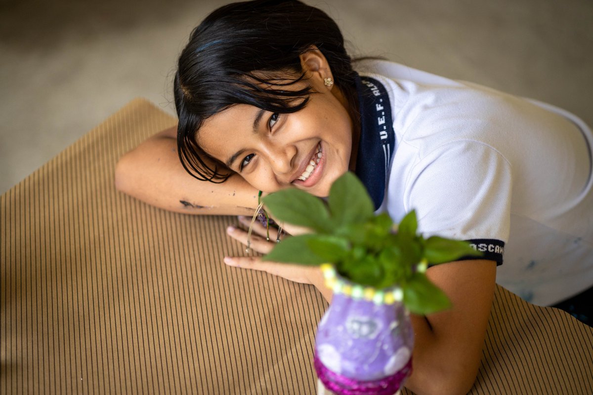 In Ecuador, children from the local Compassion center transform discarded plastic and paper into beautiful crafts and toys. Through their initiative Manos Verdes, this group is raising awareness about pollution and proving that even the smallest hands can build a greener future.