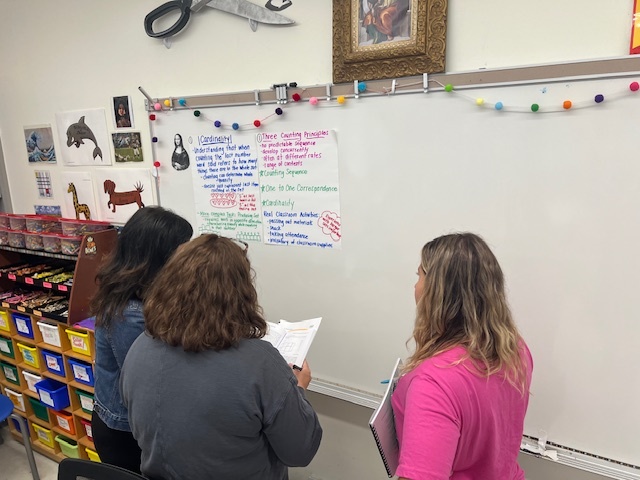 Educators at Easton Elementary School in Maryland analyzed the big ideas posters on their first day of Additive training! #math #bigideas
