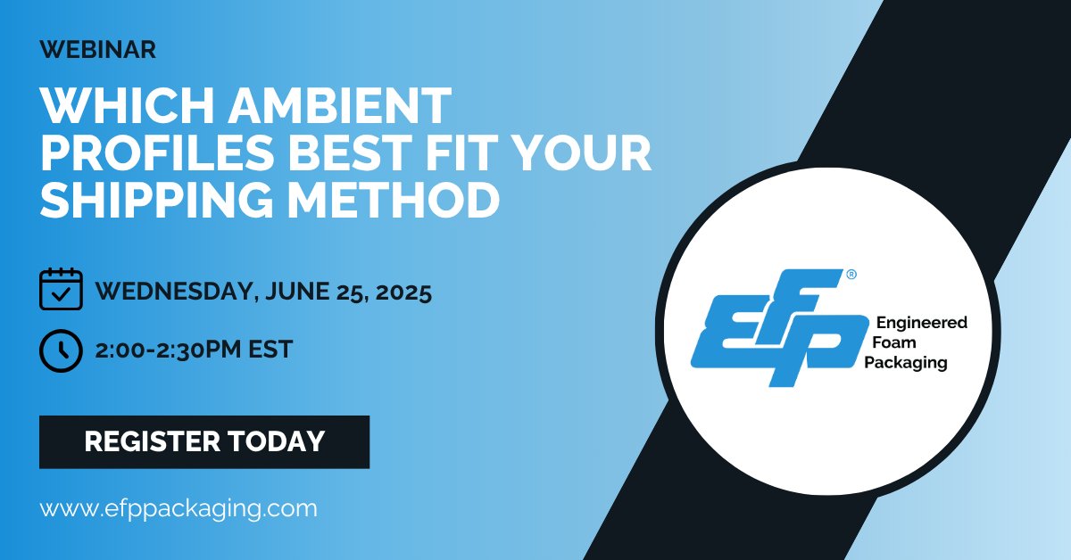 🚨 Be sure to sign up for our webinar taking place next week to gain key insights on optimizing cold chain packaging &amp; performance qualification. 🔗 Register Now: loom.ly/qDolnZI #EFPLife #ColdChain #Packaging #Webinar