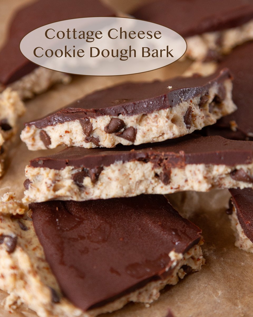 Cottage Cheese Cookie Dough Bark lifecurrentsblog.com/cottage-cheese…