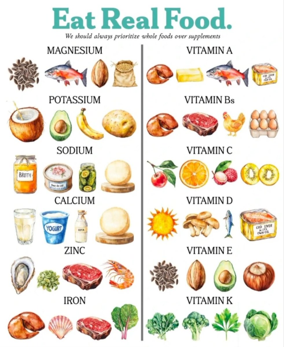 Vitamin &amp; Magnesium Sources 🙌