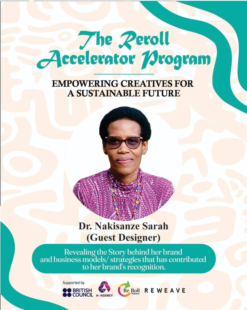 🚨HAPPENING TOMORROW!

Join us online tomorrow as our director shares at the ReRoll Accelerator Program, empowering creatives for a sustainable future.

Time: 1:00pm EAT

📍: Online(link in bio)

Let's learn, grow, and build a sustainable future together. Don't miss it.