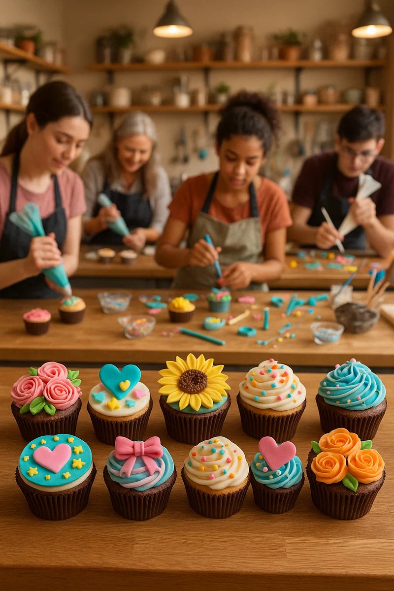 BakingTraining0's tweet image. Cupcake Decorating Challenge! 🧁
Our students crafted these stunning cupcakes with fondant, florals &amp;amp; flair! 🎨🧁

Ready to create your own?
🌐 baketrainstudio.com
📞 +65 8888 0000 | ✉ btstudio@gmail.com

#CupcakeChallenge #BakingTrainingStudio #CreativeBakes #BakingClass