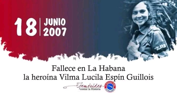 #VilmaVivePorSiempre en el corazón de todos los cubanos, que recordamos su impronta. luchadora por la igualdad de la mujer, la Heroína de la Sierra, su ejemplo perdura dónde quiera que está la mano de la mujer cubana.
#TenemosMemoria
#HonorHolguinero
#Cuba