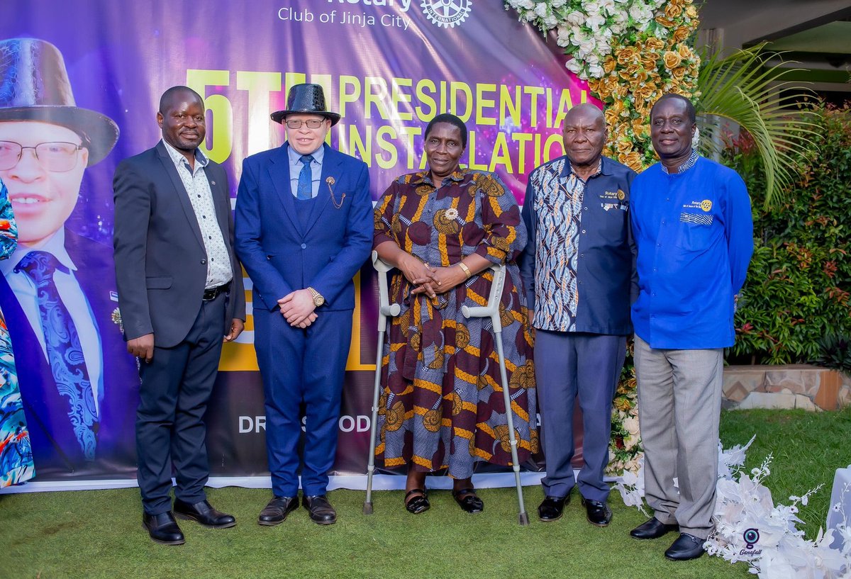 Highlights from our Presidential installation ceremony which happened this past weekend on Sunday, 15th June 2025. We successfully installed our 5th President Rtn Peter Ogik. It was a colorful and inclusive function that highlighted our diversity as a club. #Rotary #JinjaCity