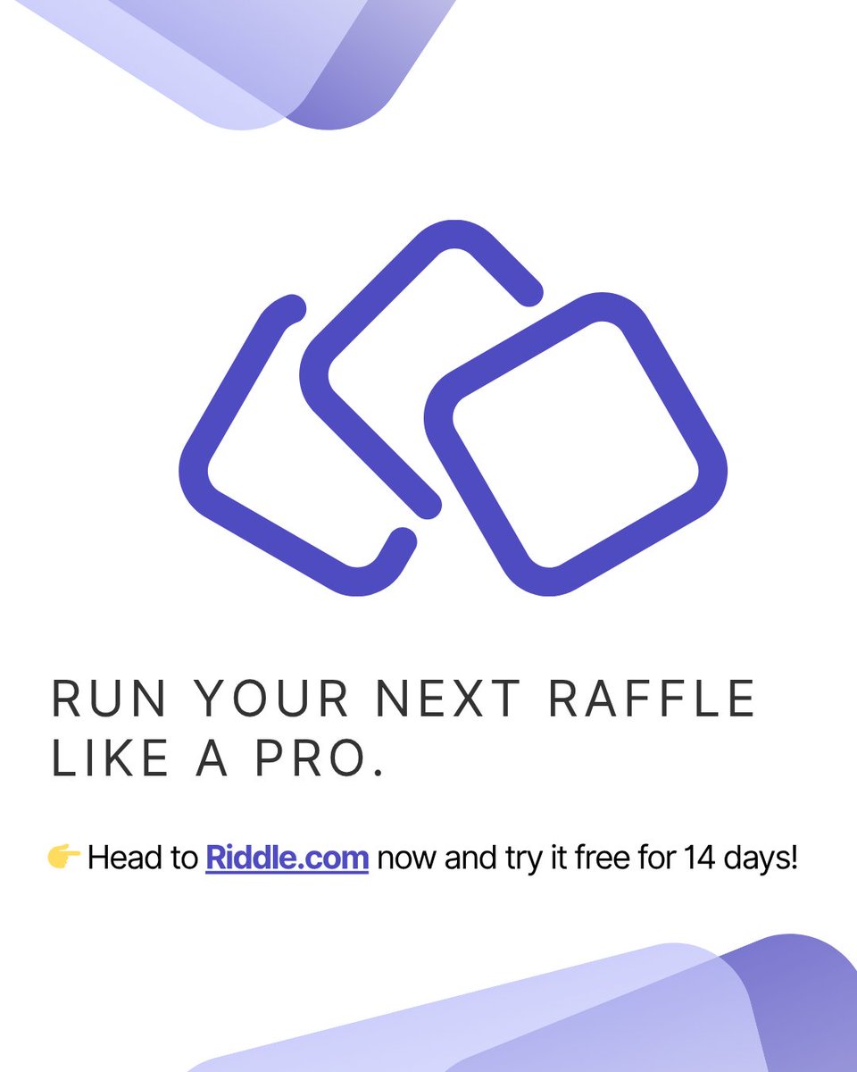 Running a giveaway? Don’t just give — grow.

Use Riddle’s Raffle Tool to randomly pick winners from real leads. 🎯 Boost your email list &amp; turn engagement into conversions. 👉 Try it now: riddle.com

#LeadGen #GiveawayMarketing #RiddleApp #MarketingTools #ContestTips