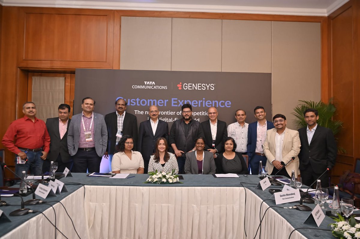 ETBrandEquity's tweet image. We were honored to host a powerful Roundtable Discussion on “Customer Experience: The Next Frontier of Competition in a Digital-First World,” presented by ETCIO &amp;amp; ETBrandEquity, in collaboration with Tata Communications and Genesys.

#CustomerExperience #DigitalFirst #ETCIO