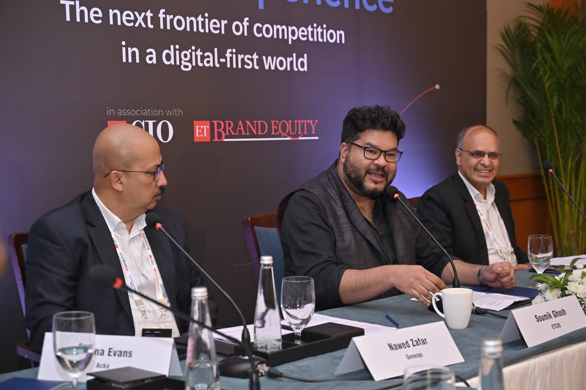 ETBrandEquity's tweet image. We were honored to host a powerful Roundtable Discussion on “Customer Experience: The Next Frontier of Competition in a Digital-First World,” presented by ETCIO &amp;amp; ETBrandEquity, in collaboration with Tata Communications and Genesys.

#CustomerExperience #DigitalFirst #ETCIO
