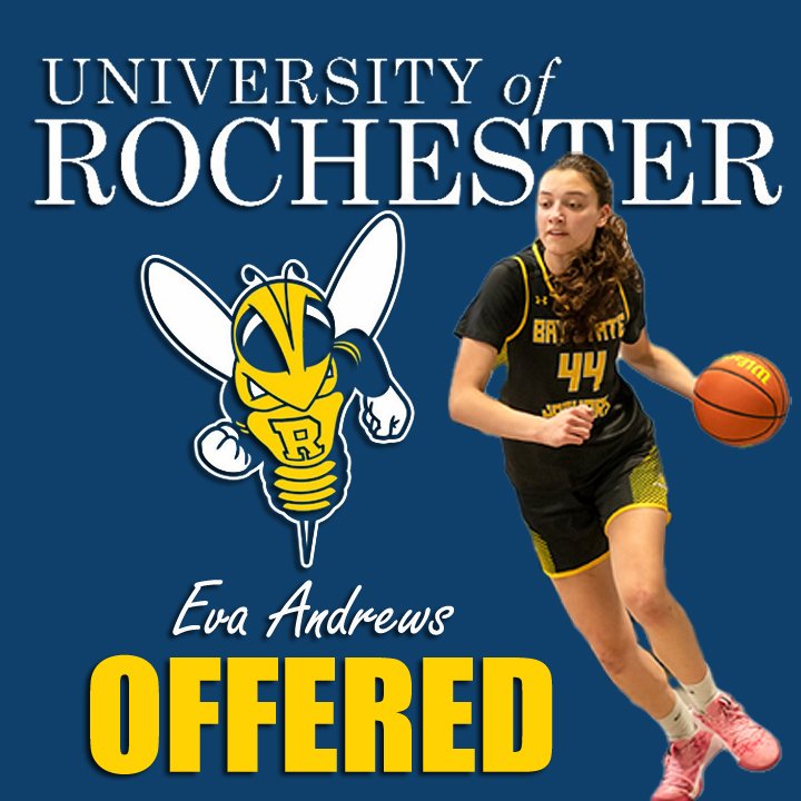 EvaAndrews44's tweet image. Excited to have received an offer from @RochesterWBB! Thank you Coach Scheible, @CoachNyLewis &amp;amp; Coach @cassimon23 for this amazing opportunity!