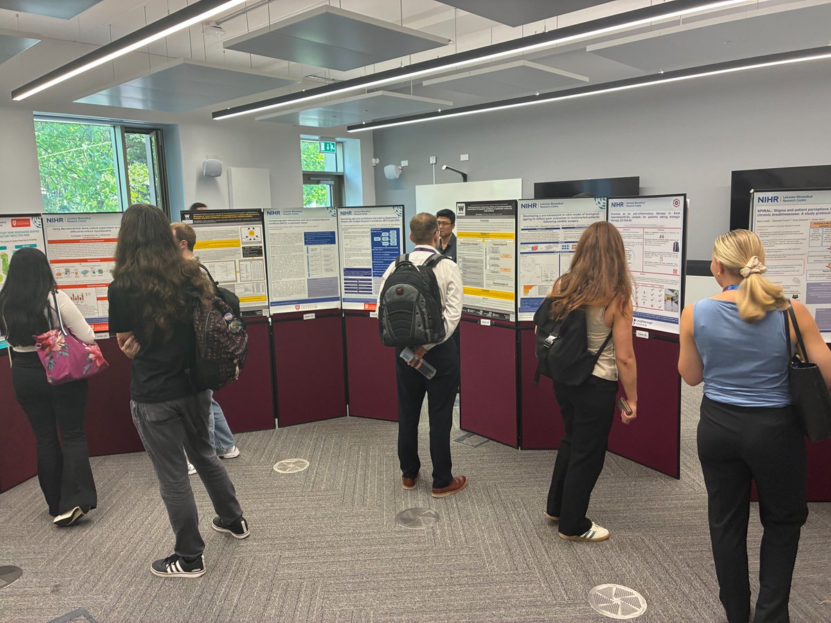 LHIIP (@lhiip_dtp) on Twitter photo NIHR Leicester BRC and LHIIP PhD Scientific Symposium 2025 exhibits projects in our poster display room. 49 posters on a wide range of themes and includes our first year PhD fellows' projects! #NIHRLeicesterBRCHalfTime <a href="/LeicResearch/">Research at Leicester's Hospitals</a> <a href="/wellcometrust/">Wellcome</a> <a href="/uniofleicester/">University of Leicester</a> <a href="/lborouniversity/">Loughborough University</a> NIHR Leicester BRC and LHIIP PhD Scientific Symposium 2025 exhibits projects in our poster display room. 49 posters on a wide range of themes and includes our first year PhD fellows' projects! #NIHRLeicesterBRCHalfTime <a href="/LeicResearch/">Research at Leicester's Hospitals</a> <a href="/wellcometrust/">Wellcome</a> <a href="/uniofleicester/">University of Leicester</a> <a href="/lborouniversity/">Loughborough University</a>