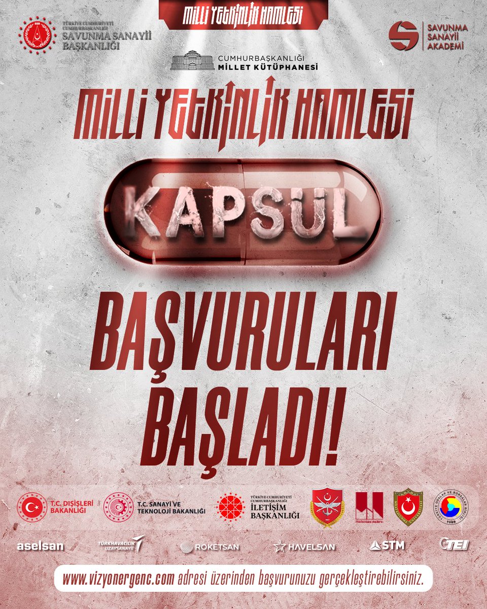 📢Milli Yetkinlik Hamlesi Kapsül başvuruları başladı!

🔗 Ayrıntılı bilgi ve başvuru için:
vizyonergenc.com/ilan/3348

<a href="/kou92official/">Kocaeli Üniversitesi</a>