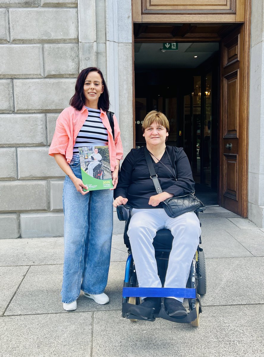 I met with Joan Carthy from the <a href="/IrishWheelchair/">IWA</a> Association today.

#Budget2026 must:

• Raise Disability Allowance
• Create a Cost of Disability payment
• Extend fuel allowance
• Fund pay parity + accessible homes

I will continue advocating for these reasonable requests.