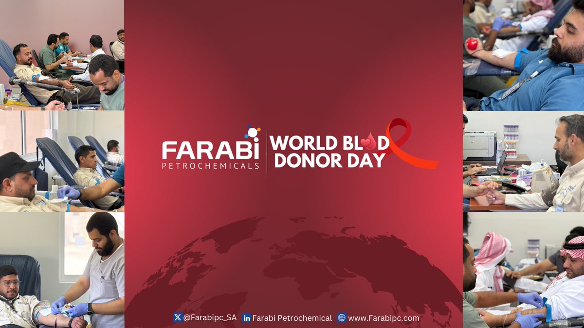Farabipc_SA's tweet photo. التزامًا بتفعيل دور المسؤولية الاجتماعية وحرصًا على خدمة مجتمعنا، نظّمنا حملة التبرع بالدم في مقرنا الرئيسي في مدينة الجبيل بالتعاون مع مستشفى الملك فهد الطبي نشكر منسوبي بنك الدم في مستشفى الملك فهد و موظفينا على تفاعلهم ومساهمتهم في ترك بصمة ايجابية في المجتمع.

@KFSHDammam https://t.co/xeNo21yI7G