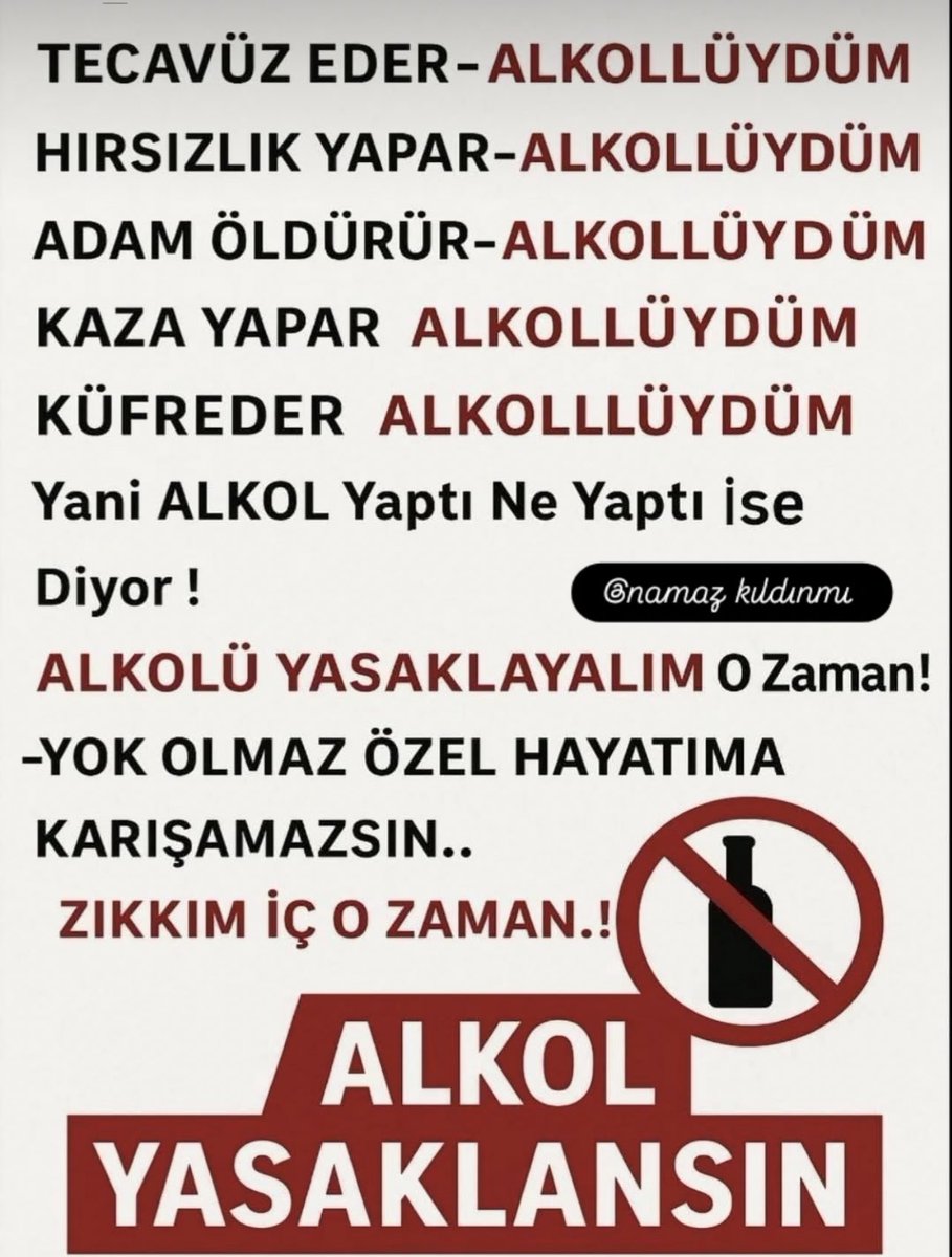 Kesinlikle Alkol yasaklanmalı..

Kemalistler üzülsede 😁🤪