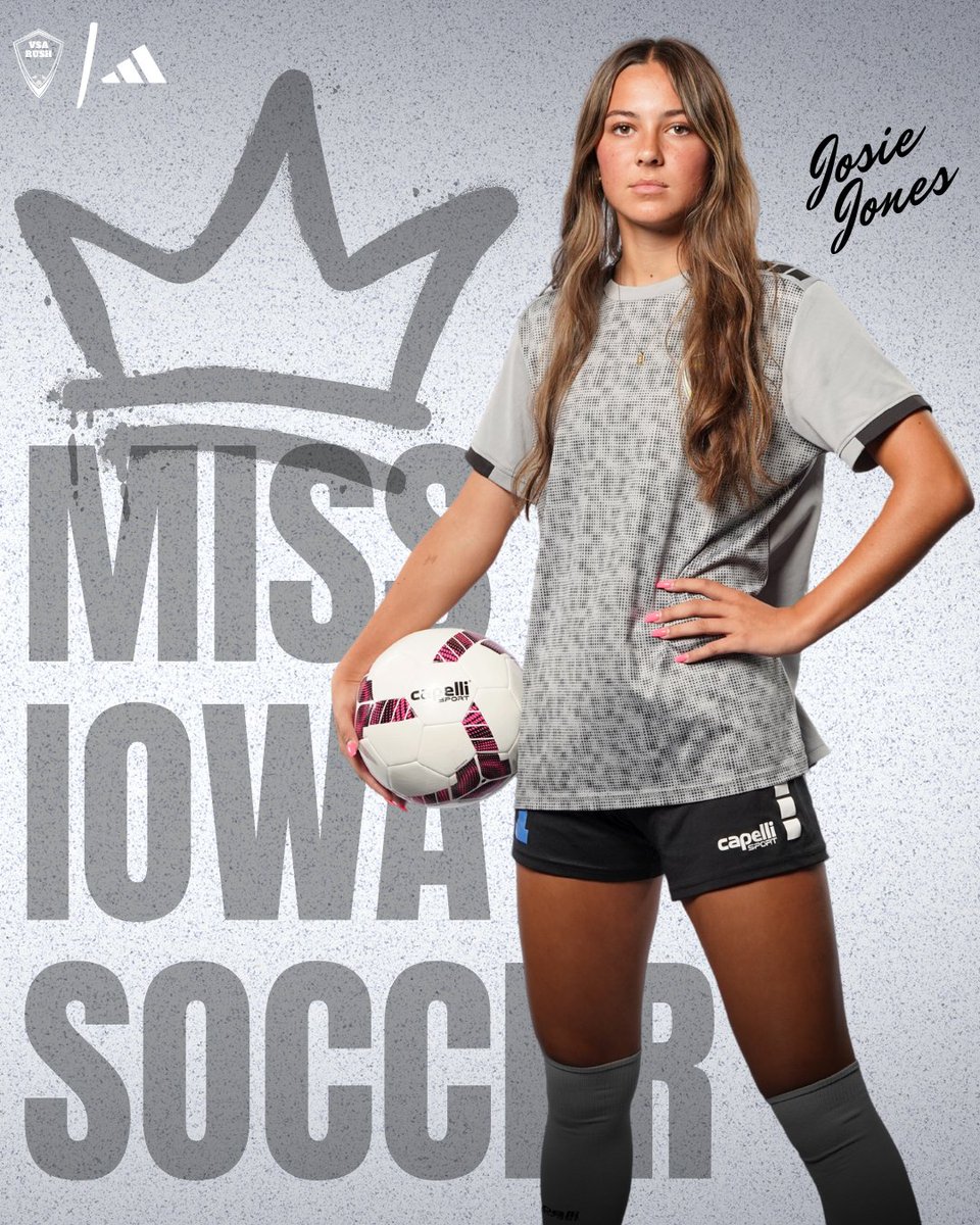 👑 Josie Jones... All Tournament Team Captain, First Team All State, and now Miss Iowa Soccer 2025!